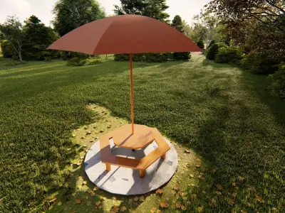 Modern Gazebo Free low-poly 3D model