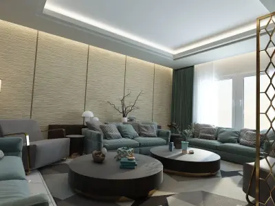  LIVING ROOM 3D model