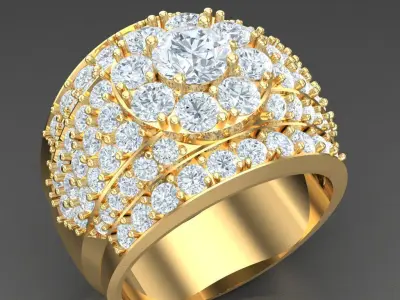 Luxury Men Rings Designs 5MR038 3D print model