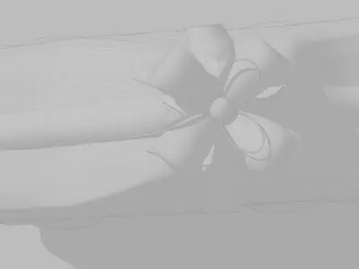Gift toy car in festive packaging Free low-poly 3D model