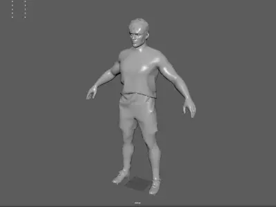 Soccer player Low-poly 3D model purchase
