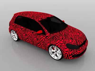Volkswagen Golf Car 3D model