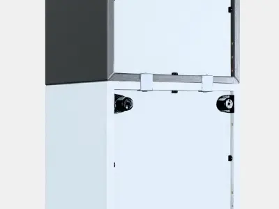 EKET Cabinet combination with legs 5 Low-poly 3D model