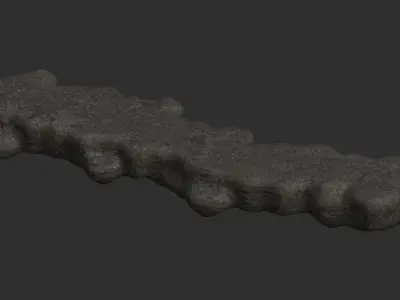 Rock Walkway 1 - Base Free low-poly 3D model