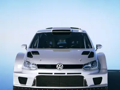 Volkswagen Polo R WRC 2015 Low-poly 3D model