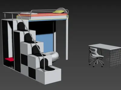  football room 3D model