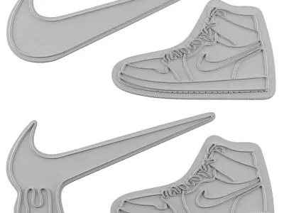 Nike Neon Sign 3D model