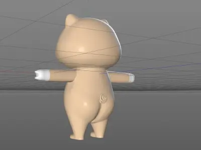  Selling cute pigs---C4D modeling binding 3D model