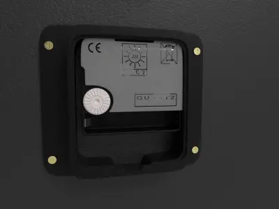 Modern Analog Wall Clock 3D model