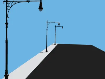 NYC Streetlight Free 3D model