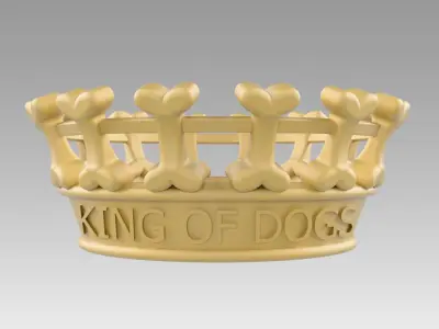 Crown for dogs king of dogs 3D print model