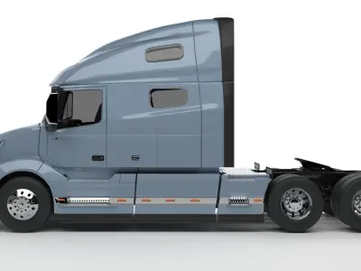 High poly 3d model of VOLVO VNL 760 and Tutorial video 3D model