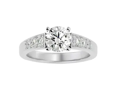 3D Printable Diamond Ring Model 3D print model purchase