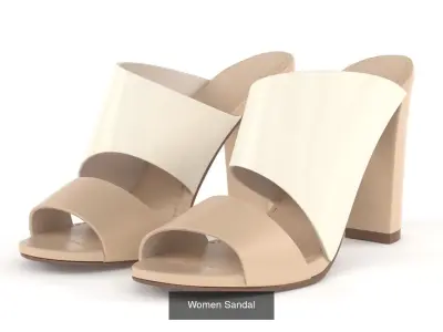 Slide Sandal Collection 3D Model Pack