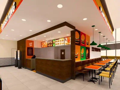 Detailed Burger King Restaurant - Prime Concept 1 3D model
