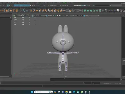 Stylized Rabbit Animated v001 Low-poly 3D model