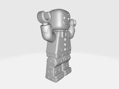 LEGO Gingerbread Man Holiday Mini Figure Christmas Cookie  3D print model