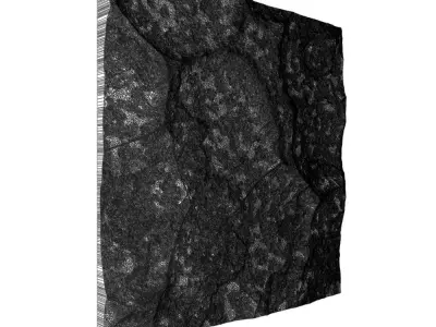 55-RockPanel sandstone rock texture wall art 3D model