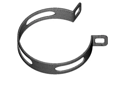 Motorcycle Silencer Bracket 3D print model