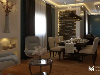 Modern Reception 3D Model 3D model