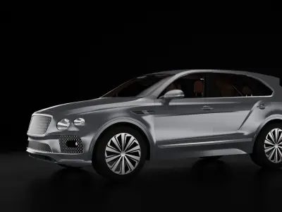 Bentley BENTAYGA V8  Low-poly 3D model