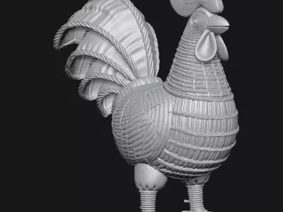 Rooster 3D print model