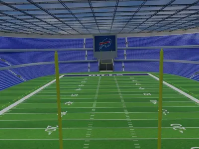 Buffalo Bills - Highmark Stadium - American Football Stadium Low-poly 3D model