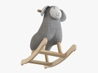 Rocking lamb ride-on 3D model