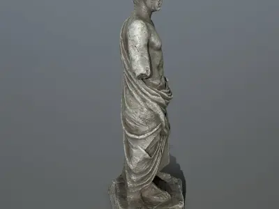statue roman Low-poly 3D model