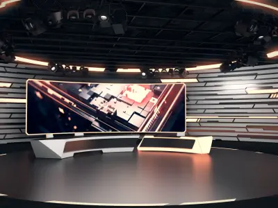 Virtual Studio 34 PBR Low-poly 3D model