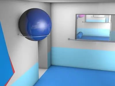 training club  Free low-poly 3D model