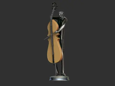 MUSICIAN Statue Decoration Home -Music Band 3D print model