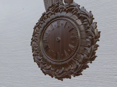 Wood Clock Decor 3D print model