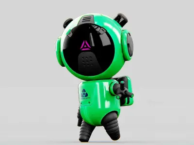 TOON BOT ECHO Rigged for Unreal Engine - Unity - MIXAMO 3D model