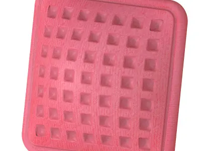 Exquisite Square Cushion Pillow 3D print model