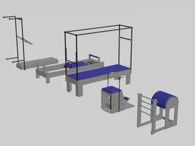 Pilates Collection machine with frame 3D model