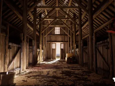 Stable Environment Game Ready Low-poly 3D model