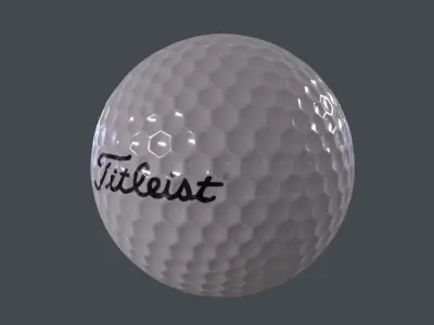 Golf Ball 3D Model Low-poly 3D model