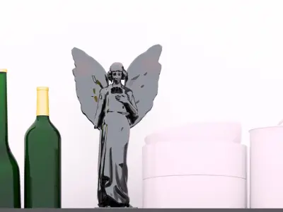 Set-142 kitchen shelf 3D model