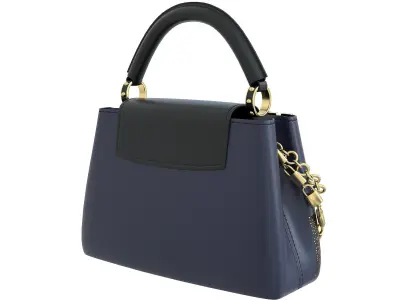 Louis Vuitton Capucines Mini Bag NY Navy Low-poly 3D model