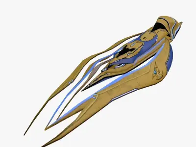 Spaceship CORS  Low-poly 3D model