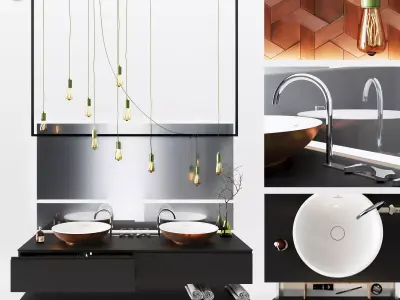 Bathroom set 3D model