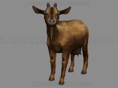 ANIMATED GOAT 3D model
