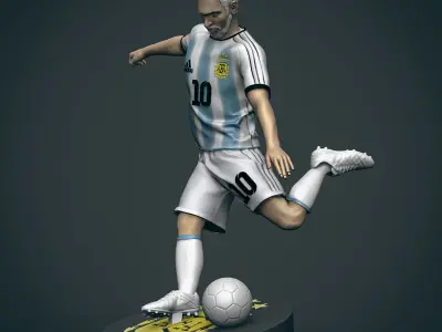 Lionel Messi 3D Printable 5 3D print model
