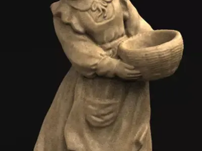 Field Girl 3D Model 3D print model