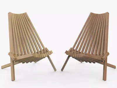 Tamarack chair 3D model