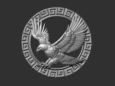 flying eagle 3D print model