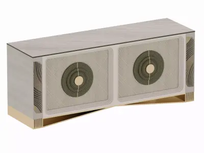  Celestial Crestwood Console Low-poly 3D model