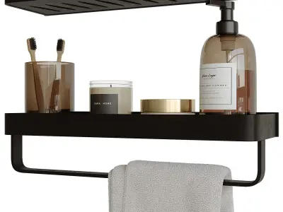 Decorative bathroom set 5 3D model