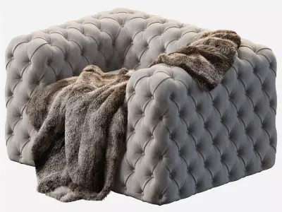 Chelsea armchair DV HOME COLLECTION 3D model